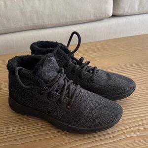 Allbirds charcoal gray high-top sneakers, size 9 women